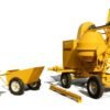 Concrete Mixer with Mechanical Upper Hoist